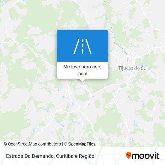 Estrada Da Demanda mapa