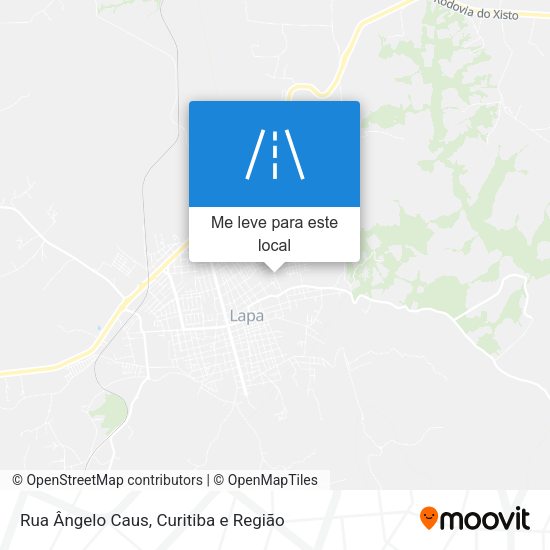 Rua Ângelo Caus mapa