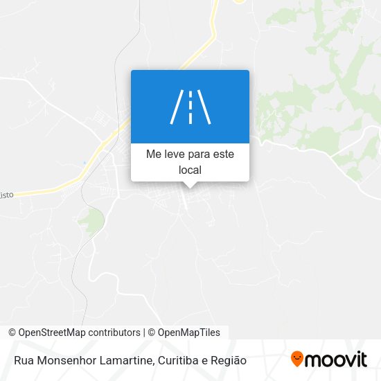 Rua Monsenhor Lamartine mapa