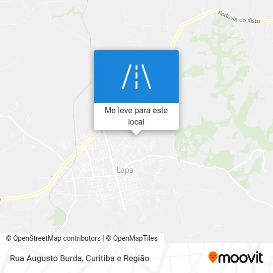 Rua Augusto Burda mapa