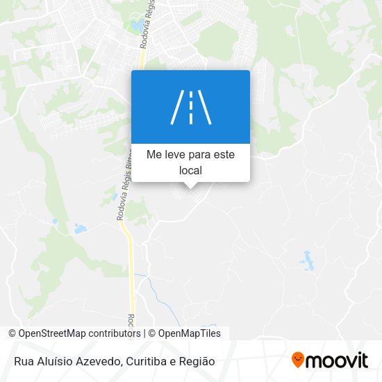 Rua Aluísio Azevedo mapa