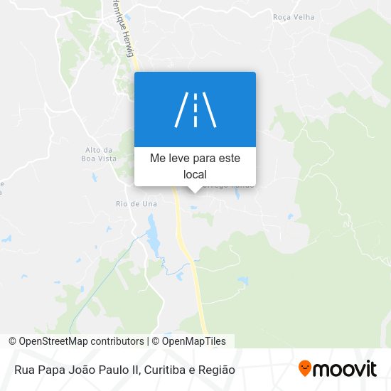 Rua Papa João Paulo II mapa