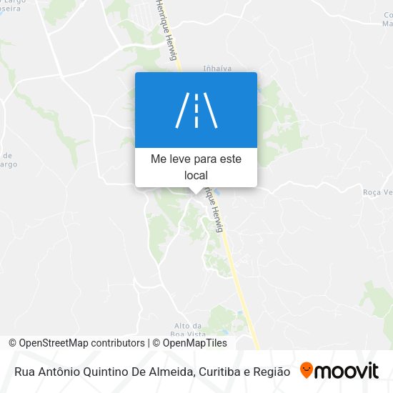 Rua Antônio Quintino De Almeida mapa
