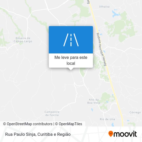 Rua Paulo Sinja mapa