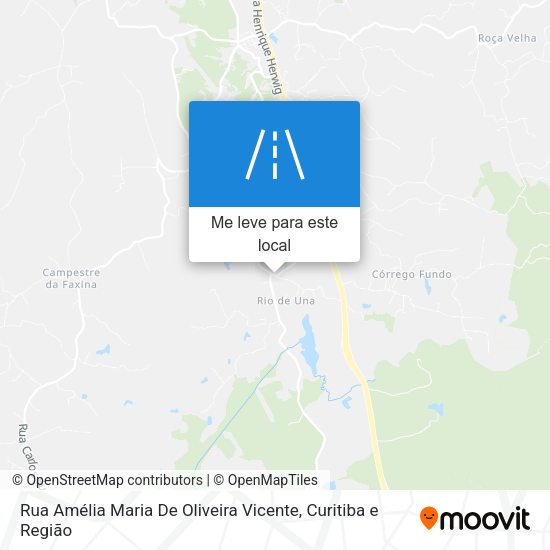 Rua Amélia Maria De Oliveira Vicente mapa