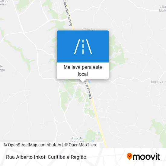 Rua Alberto Inkot mapa