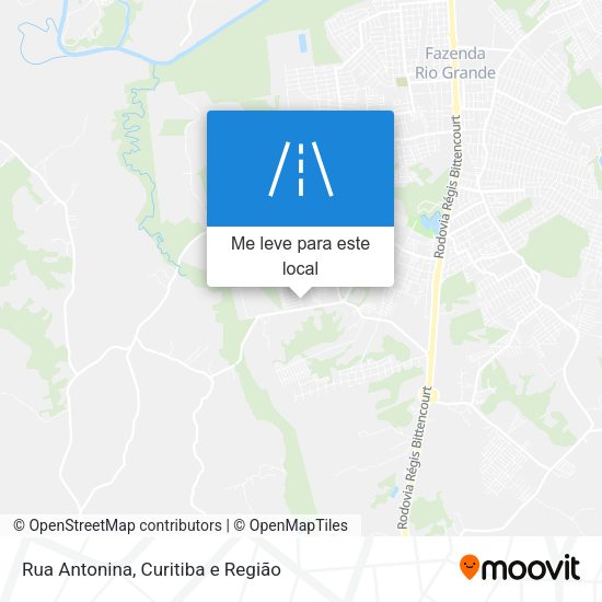 Rua Antonina mapa