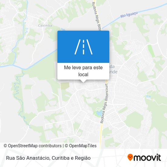 Rua São Anastácio mapa