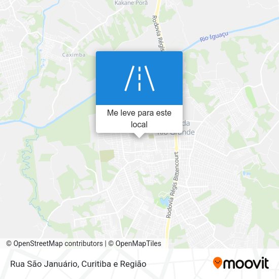 Rua São Januário mapa