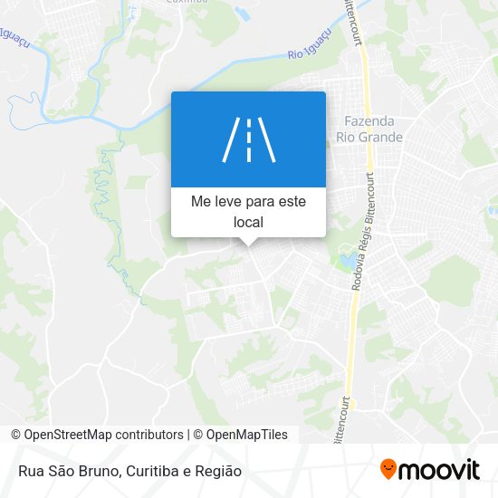 Rua São Bruno mapa