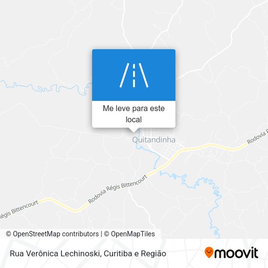 Rua Verônica Lechinoski mapa