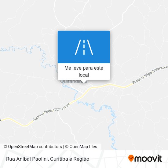 Rua Aníbal Paolini mapa