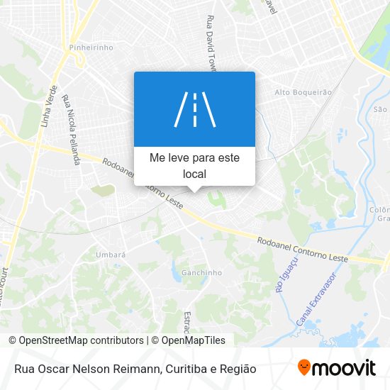 Rua Oscar Nelson Reimann mapa