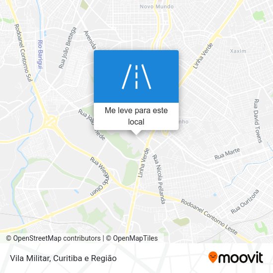 Vila Militar mapa