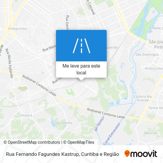 Rua Fernando Fagundes Kastrup mapa