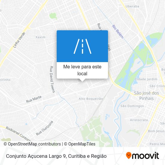 Conjunto Açucena Largo 9 mapa