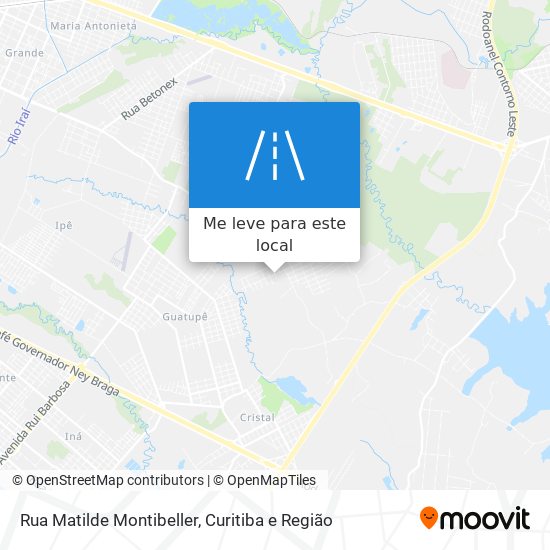 Rua Matilde Montibeller mapa