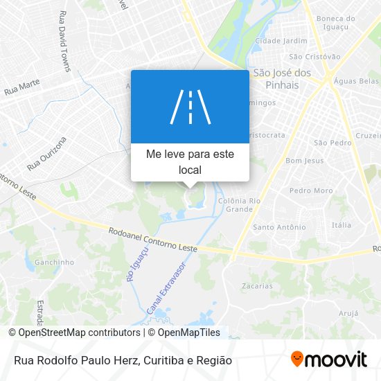 Rua Rodolfo Paulo Herz mapa