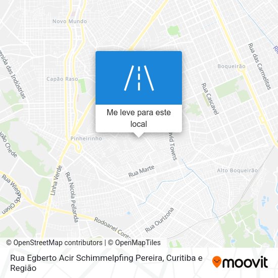 Rua Egberto Acir Schimmelpfing Pereira mapa