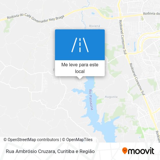 Rua Ambrósio Cruzara mapa