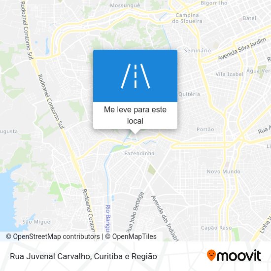 Rua Juvenal Carvalho mapa