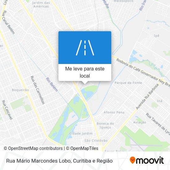Rua Mário Marcondes Lobo mapa