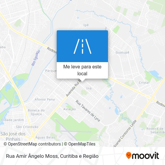 Rua Amir Ângelo Moss mapa