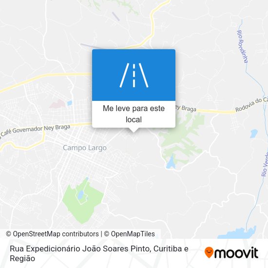 Rua Expedicionário João Soares Pinto mapa