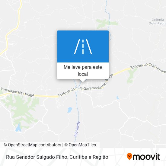 Rua Senador Salgado Filho mapa