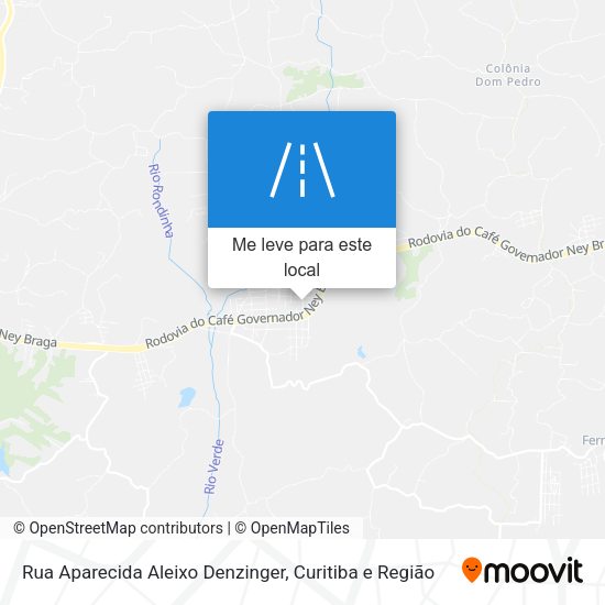 Rua Aparecida Aleixo Denzinger mapa