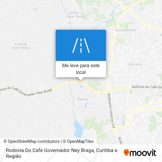 Rodovia Do Café Governador Ney Braga mapa