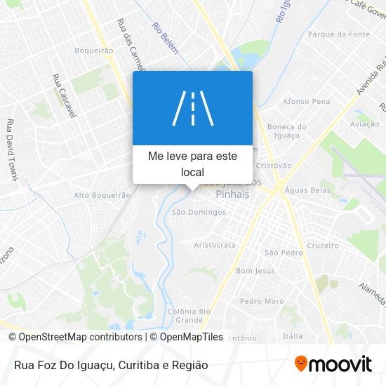 Rua Foz Do Iguaçu mapa