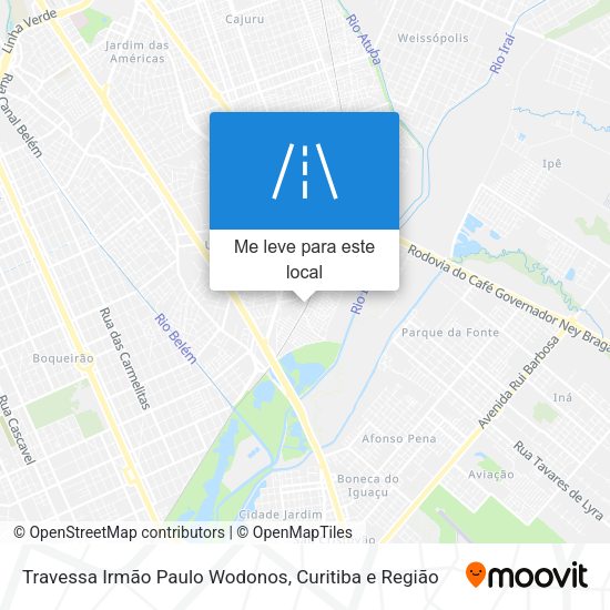 Travessa Irmão Paulo Wodonos mapa