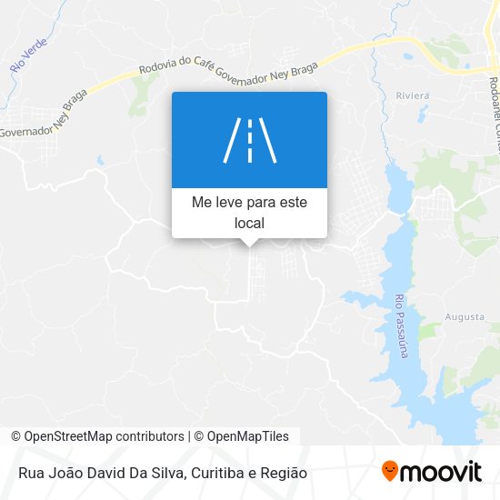 Rua João David Da Silva mapa