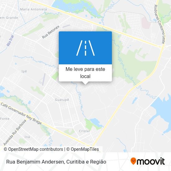 Rua Benjamim Andersen mapa