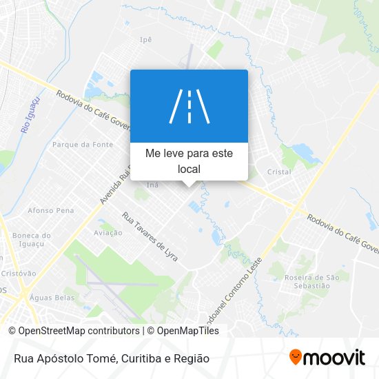 Rua Apóstolo Tomé mapa