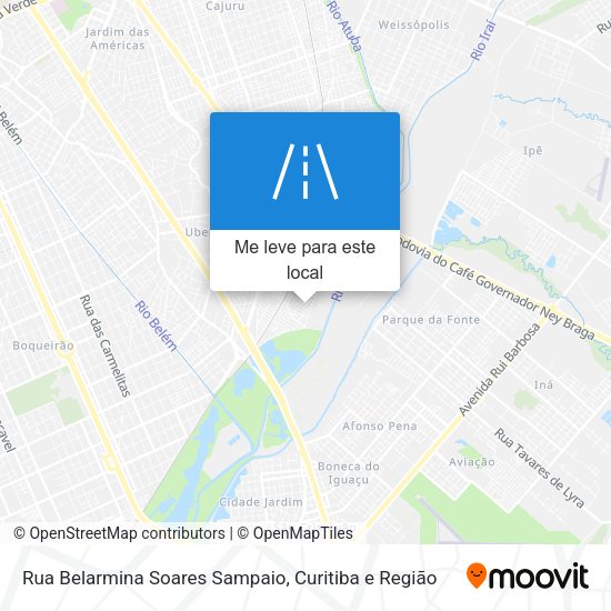 Rua Belarmina Soares Sampaio mapa