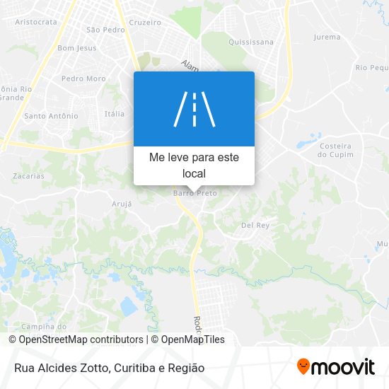 Rua Alcides Zotto mapa