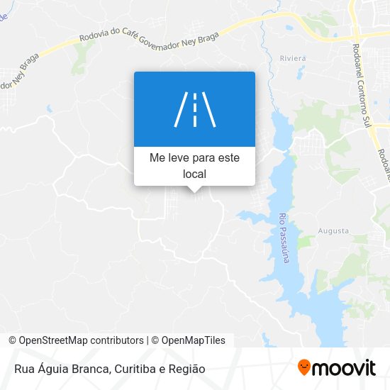 Rua Águia Branca mapa