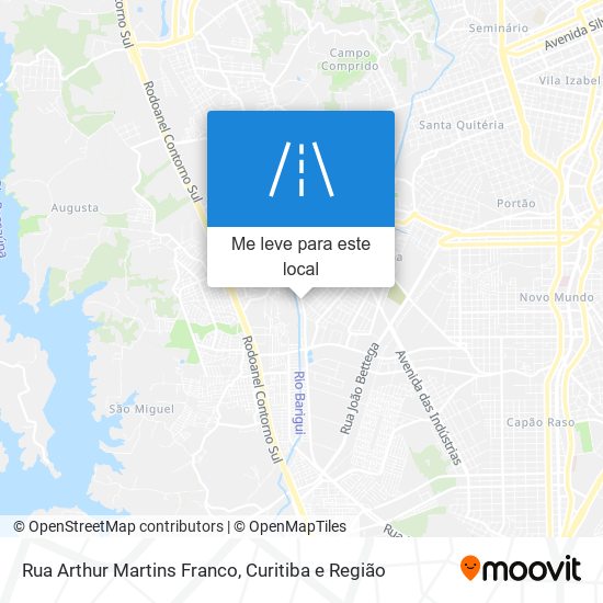 Rua Arthur Martins Franco mapa