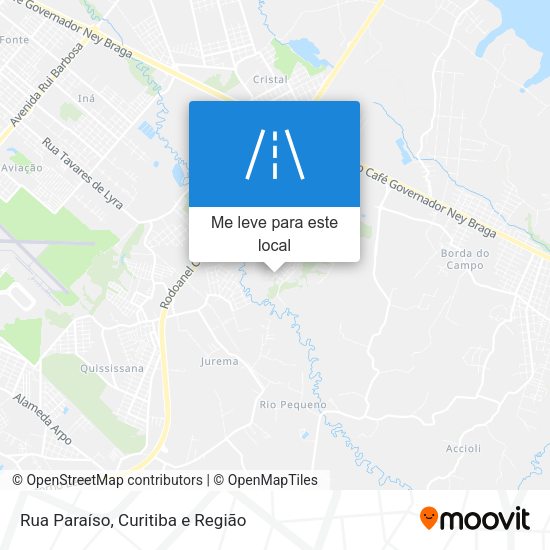 Rua Paraíso mapa