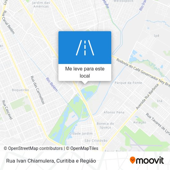 Rua Ivan Chiamulera mapa