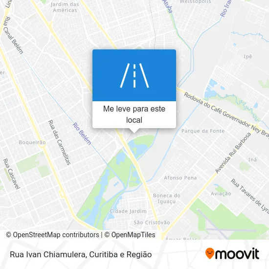 Rua Ivan Chiamulera mapa