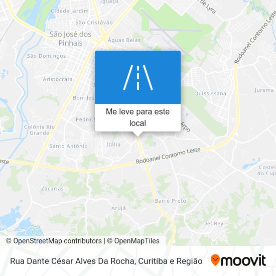 Rua Dante César Alves Da Rocha mapa