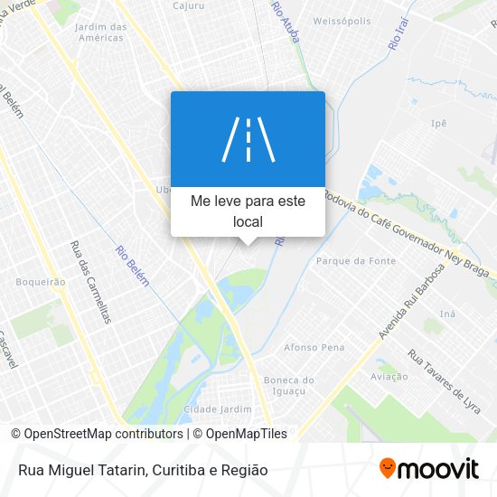 Rua Miguel Tatarin mapa