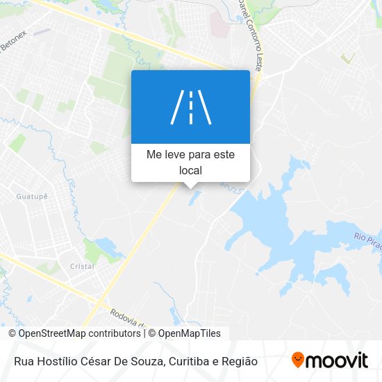 Rua Hostílio César De Souza mapa