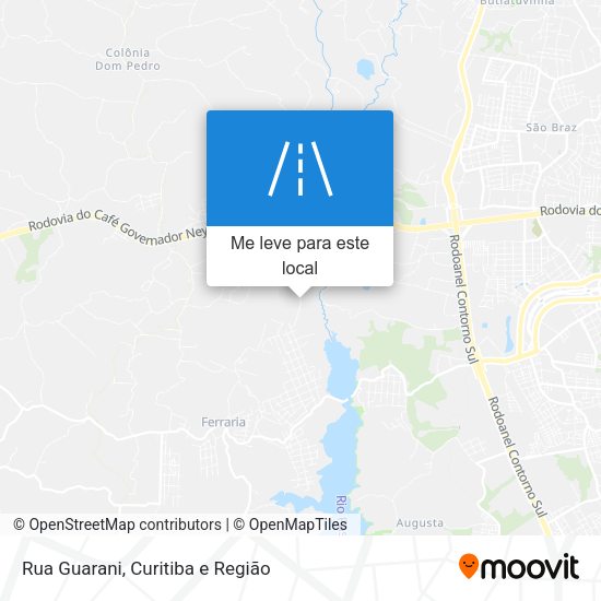 Rua Guarani mapa