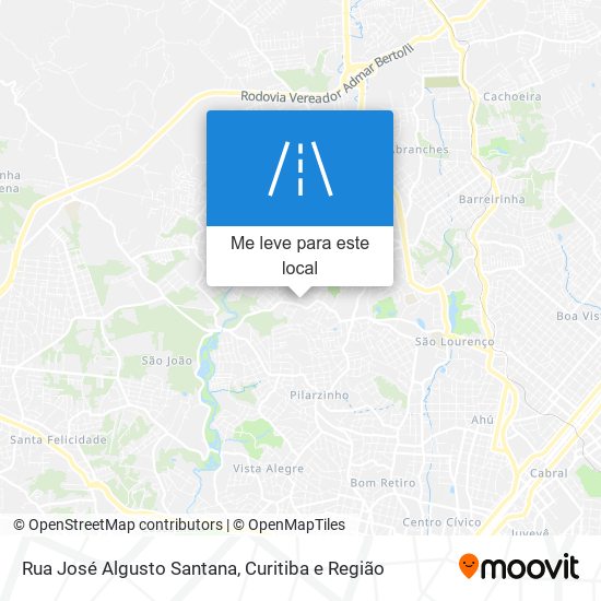 Rua José Algusto Santana mapa