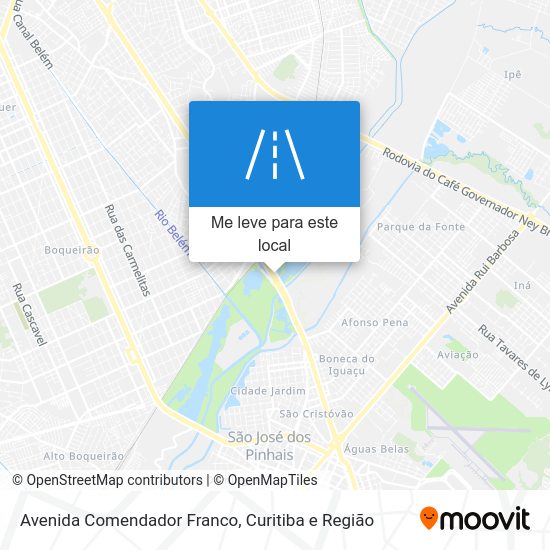 Avenida Comendador Franco mapa