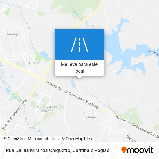Rua Dallila Miranda Chiquetto mapa